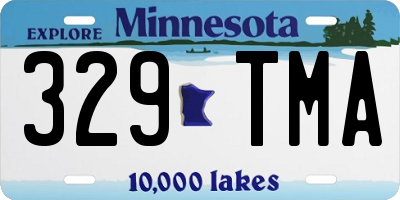 MN license plate 329TMA