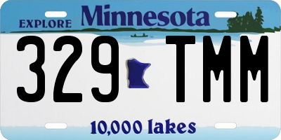 MN license plate 329TMM