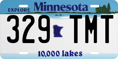 MN license plate 329TMT