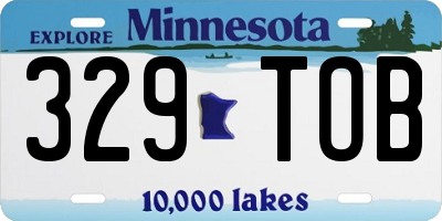 MN license plate 329TOB
