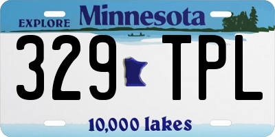 MN license plate 329TPL
