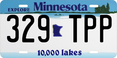 MN license plate 329TPP