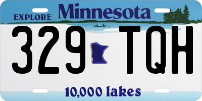 MN license plate 329TQH