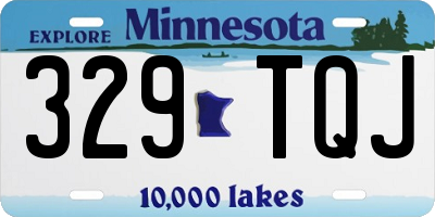 MN license plate 329TQJ