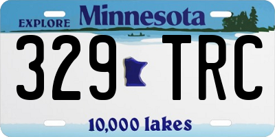 MN license plate 329TRC
