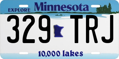 MN license plate 329TRJ
