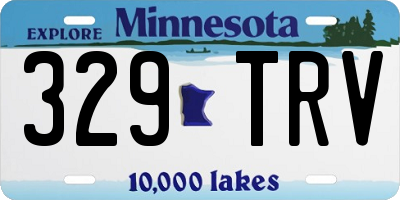 MN license plate 329TRV