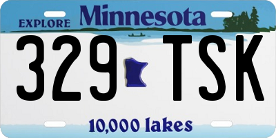 MN license plate 329TSK