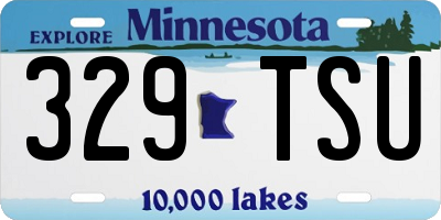 MN license plate 329TSU