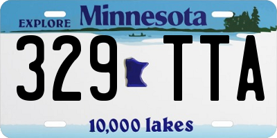MN license plate 329TTA