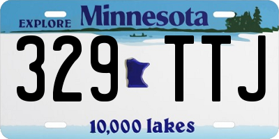 MN license plate 329TTJ
