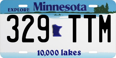 MN license plate 329TTM