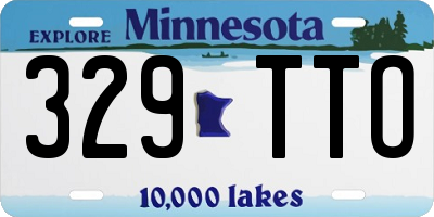 MN license plate 329TTO