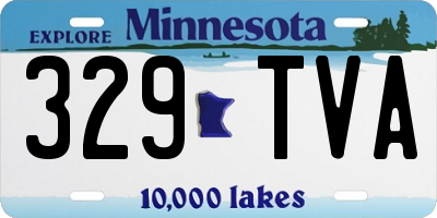 MN license plate 329TVA
