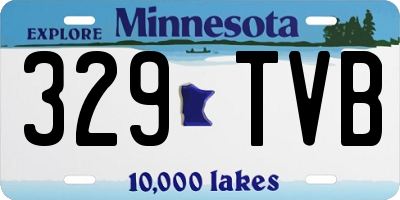 MN license plate 329TVB