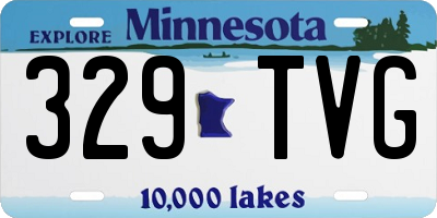 MN license plate 329TVG