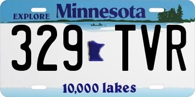 MN license plate 329TVR