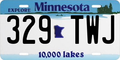 MN license plate 329TWJ