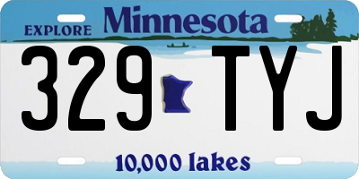 MN license plate 329TYJ