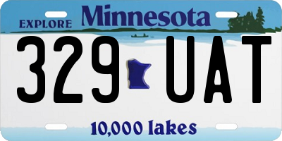 MN license plate 329UAT