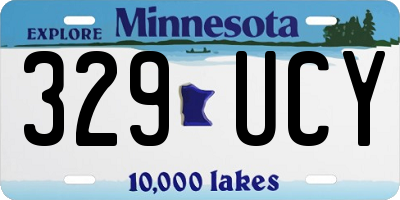 MN license plate 329UCY