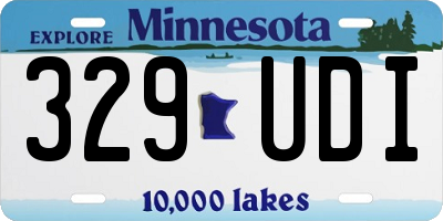 MN license plate 329UDI