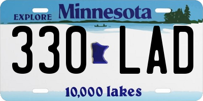 MN license plate 330LAD