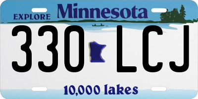 MN license plate 330LCJ
