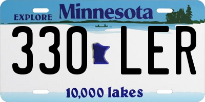 MN license plate 330LER