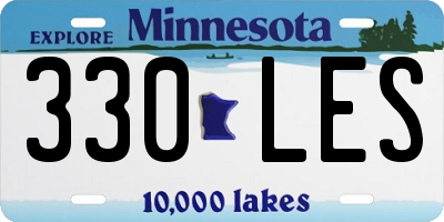MN license plate 330LES