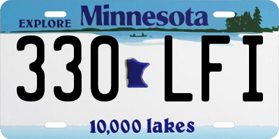 MN license plate 330LFI