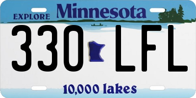 MN license plate 330LFL