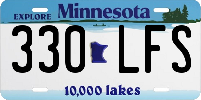 MN license plate 330LFS