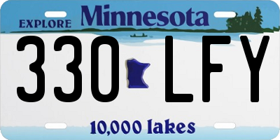 MN license plate 330LFY