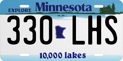 MN license plate 330LHS