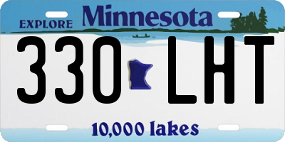 MN license plate 330LHT