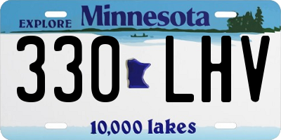 MN license plate 330LHV