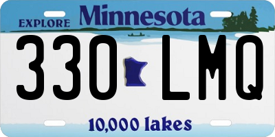 MN license plate 330LMQ