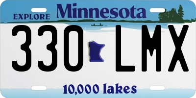 MN license plate 330LMX