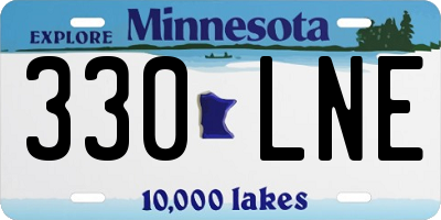 MN license plate 330LNE