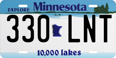 MN license plate 330LNT