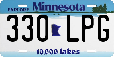 MN license plate 330LPG