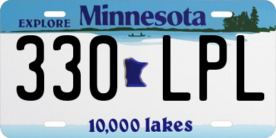 MN license plate 330LPL