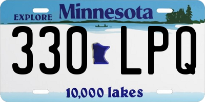 MN license plate 330LPQ