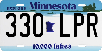 MN license plate 330LPR