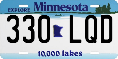 MN license plate 330LQD