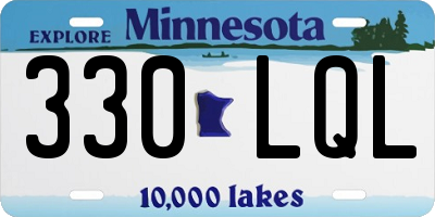 MN license plate 330LQL