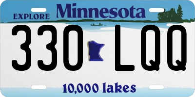 MN license plate 330LQQ