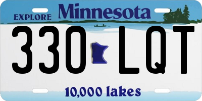 MN license plate 330LQT