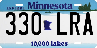 MN license plate 330LRA
